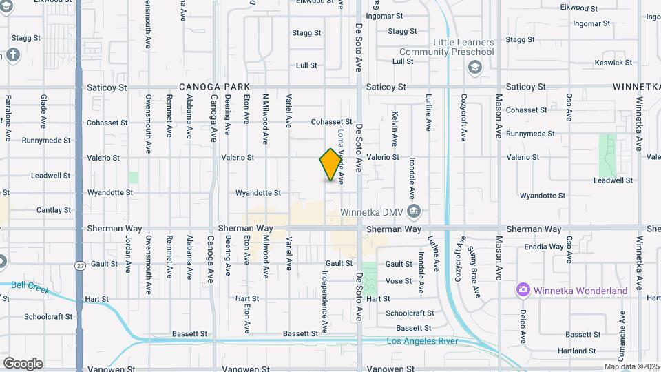 7306 Independence Ave Map and Location Details