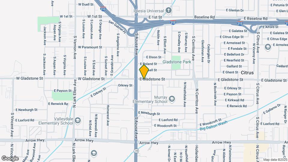 Villa Azusa Senior Apartments 55+ Map and Location Details