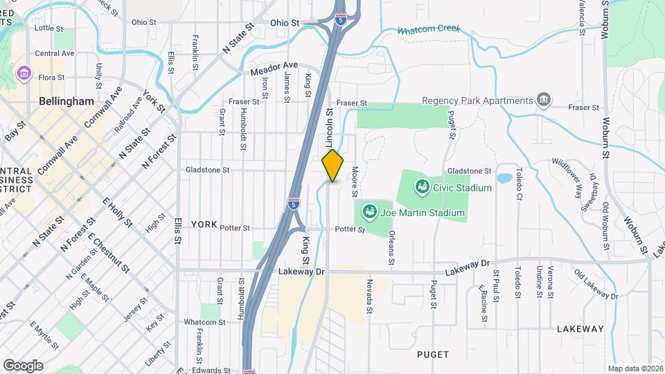 1456 Lincoln St Map and Location Details