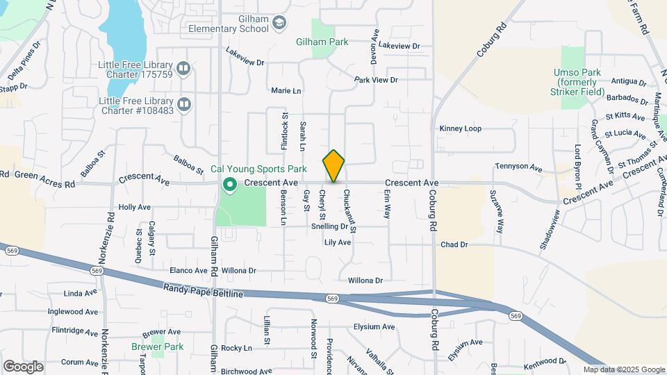 2460 Crescent Ave Map and Location Details
