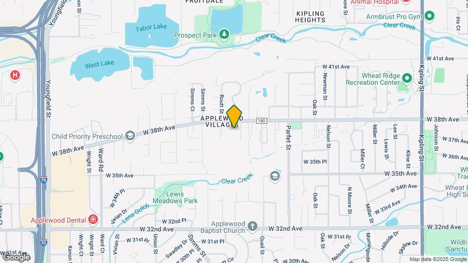 11410 W 38th Ave Map and Location Details