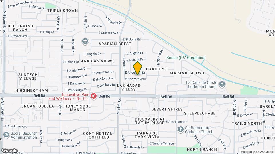 5670 E Hartford Ave Map and Location Details