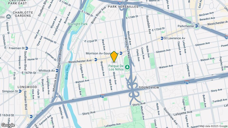 1150 Manor Ave Map and Location Details