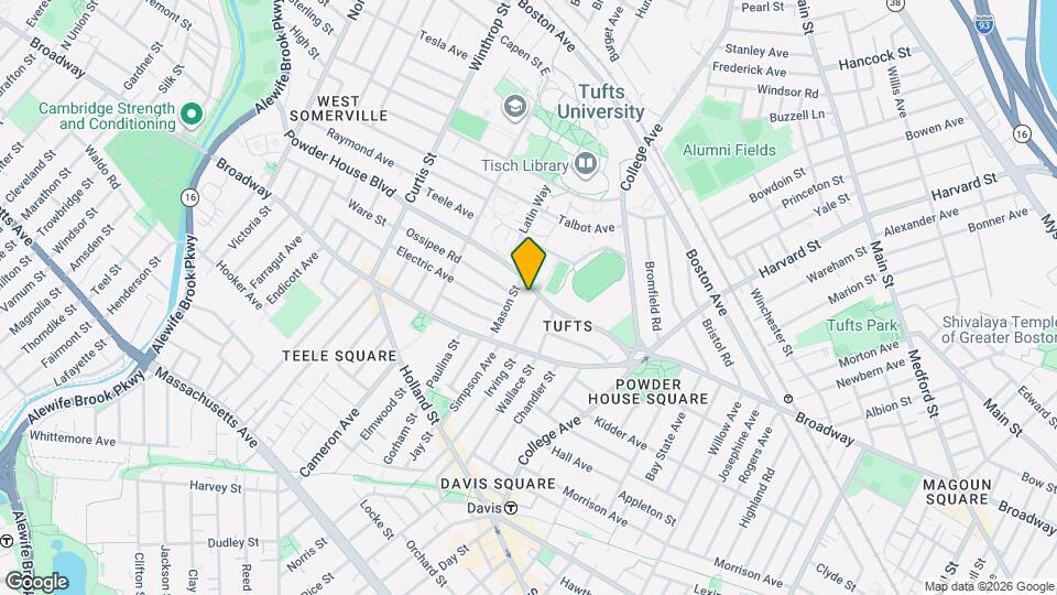 72 Powder House Blvd Map and Location Details