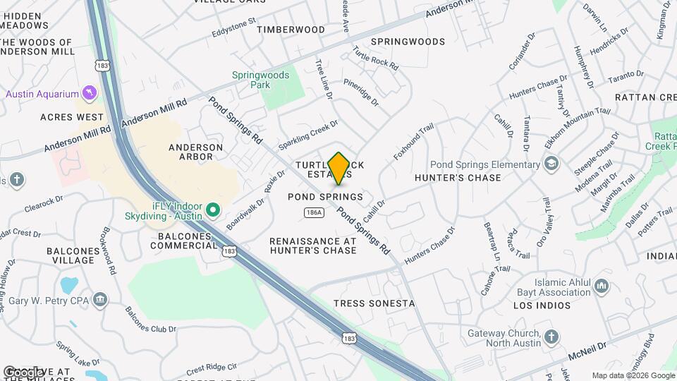 12307 Turtle Rock Rd Map and Location Details