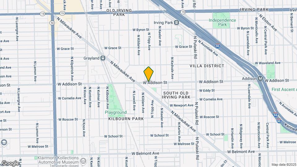 4257 W Addison St Map and Location Details