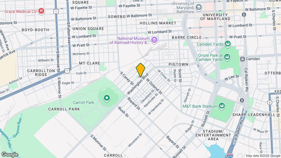1222 Washington Blvd Map and Location Details