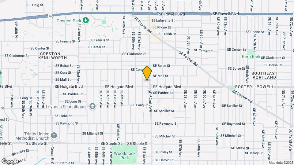4439 SE 52nd Ave Map and Location Details