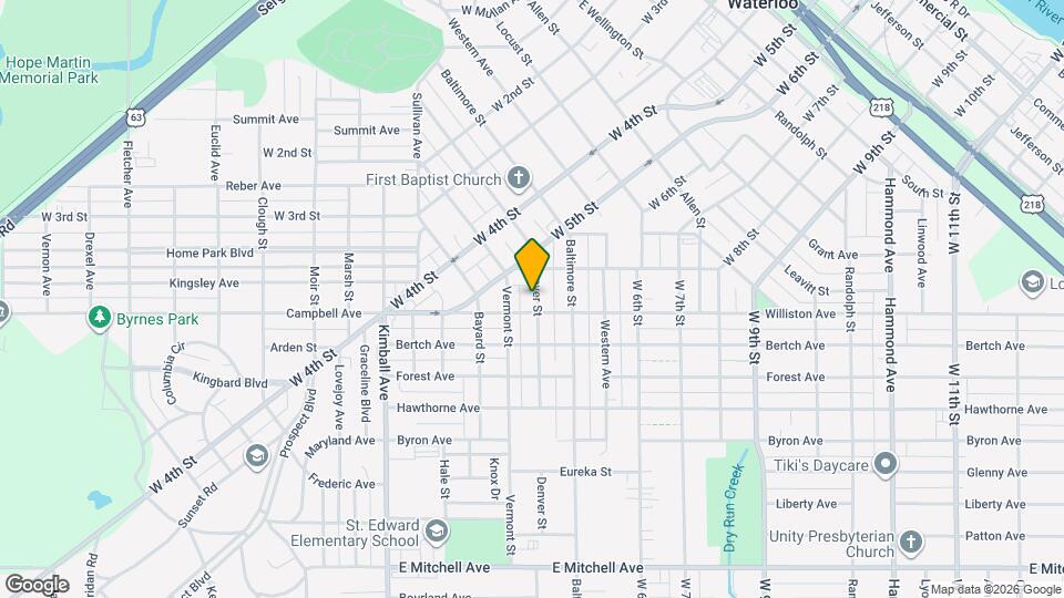 726 Denver St Map and Location Details