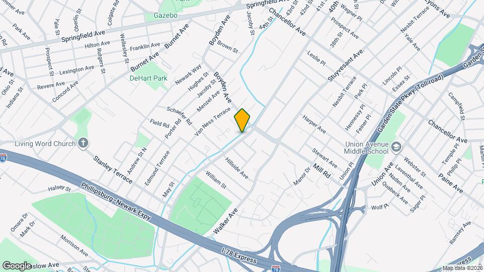 1127 Stuyvesant Ave., Unit 304 Mapa y Detalles de la Ubicación