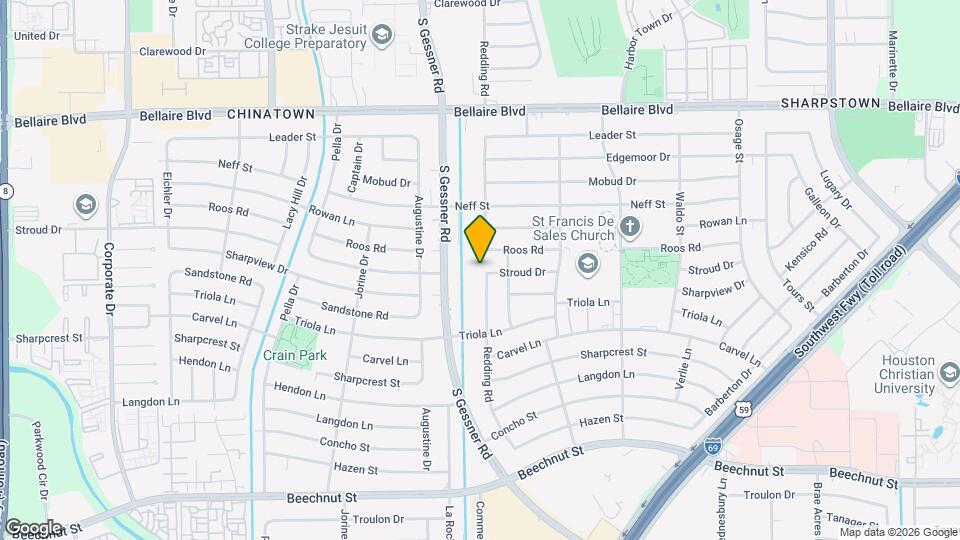 7302 Redding Rd Map and Location Details