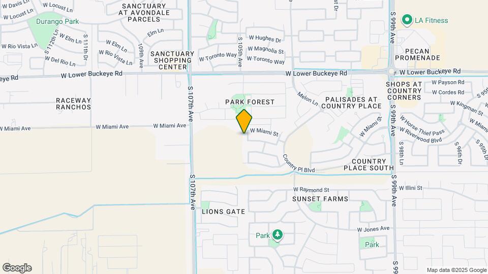 3214 S 104th Ln Map and Location Details