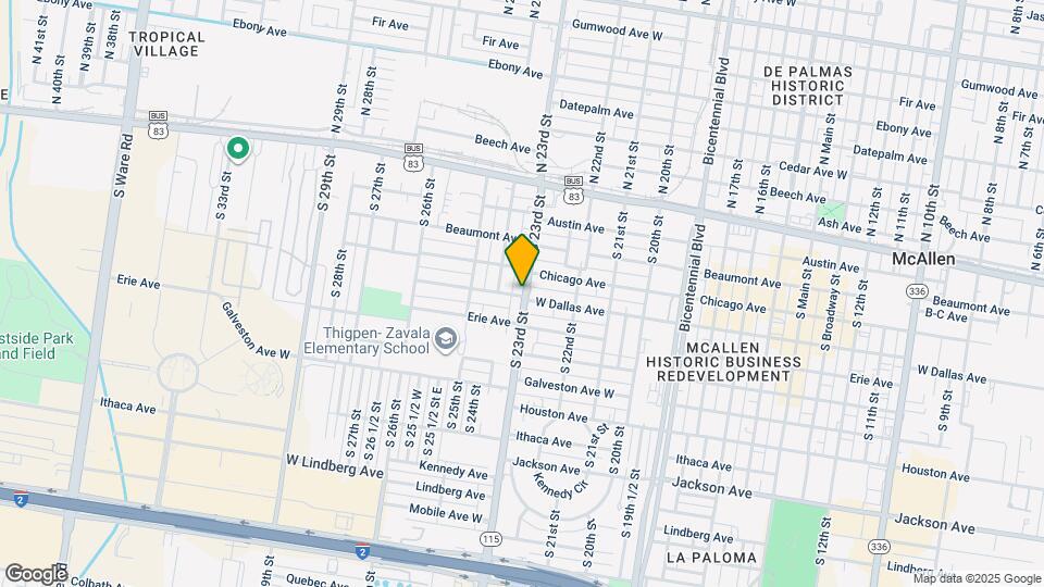 24 S 24th St Map and Location Details