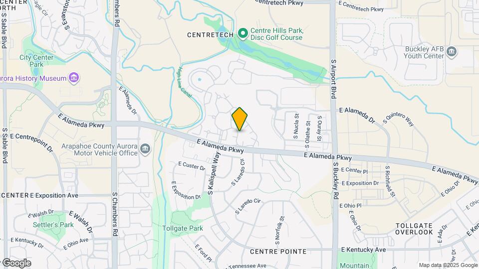 16103 E Alaska Pl Mapa y Detalles de la Ubicación