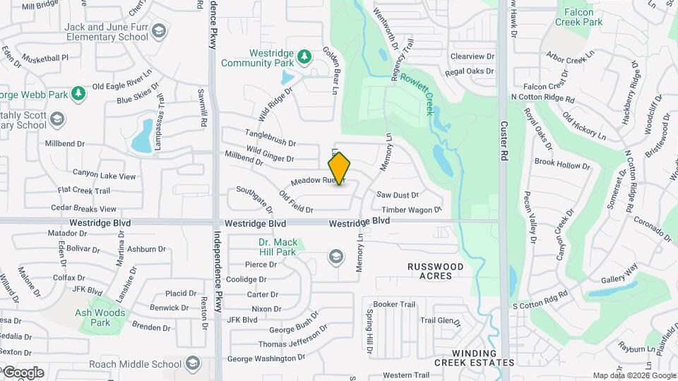 9716 Hedge Bell Dr Map and Location Details
