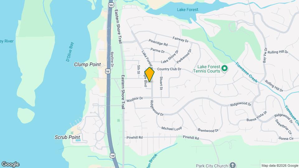 109 Lake Forest Blvd Map and Location Details