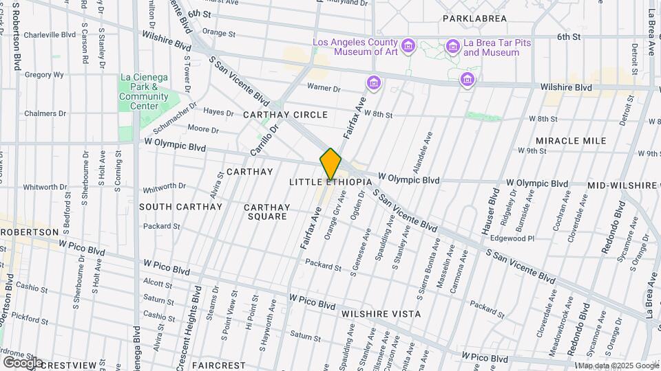 1034 1/2-1034 1/2 S Fairfax Ave Map and Location Details