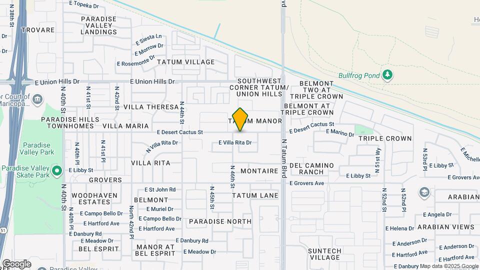 4619 E Desert Cactus St Map and Location Details