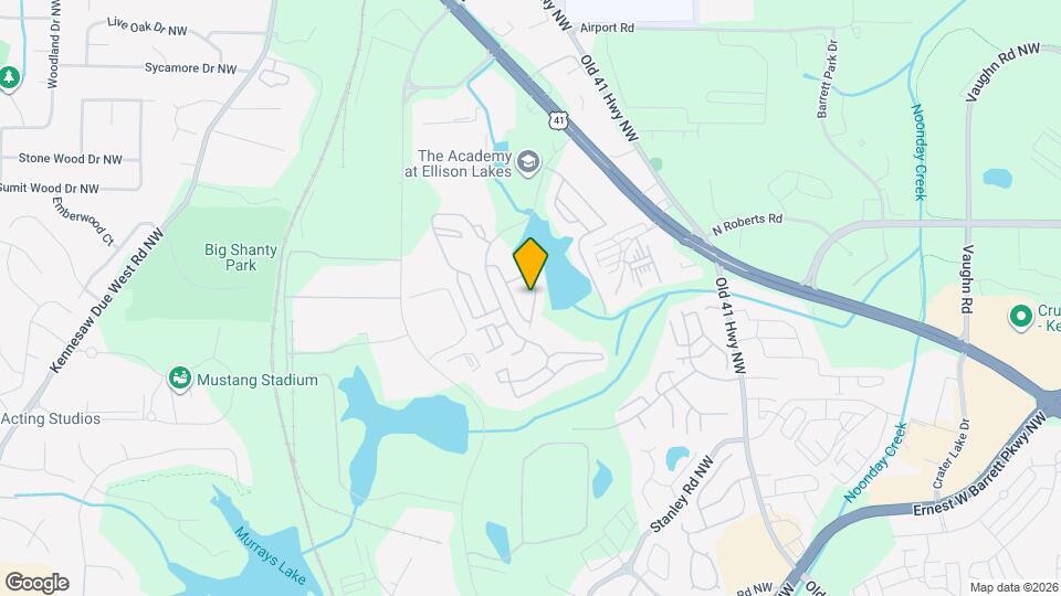 1947 Lakeshore Overlook Cir NW Map and Location Details