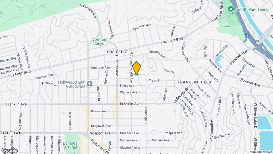 4342 Price Street, Unit A, Unit Los Feliz, Unit A Mapa y Detalles de la Ubicación