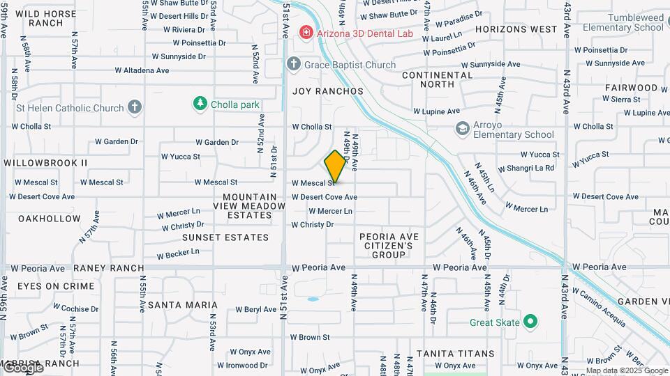 4925 W Mescal St Map and Location Details