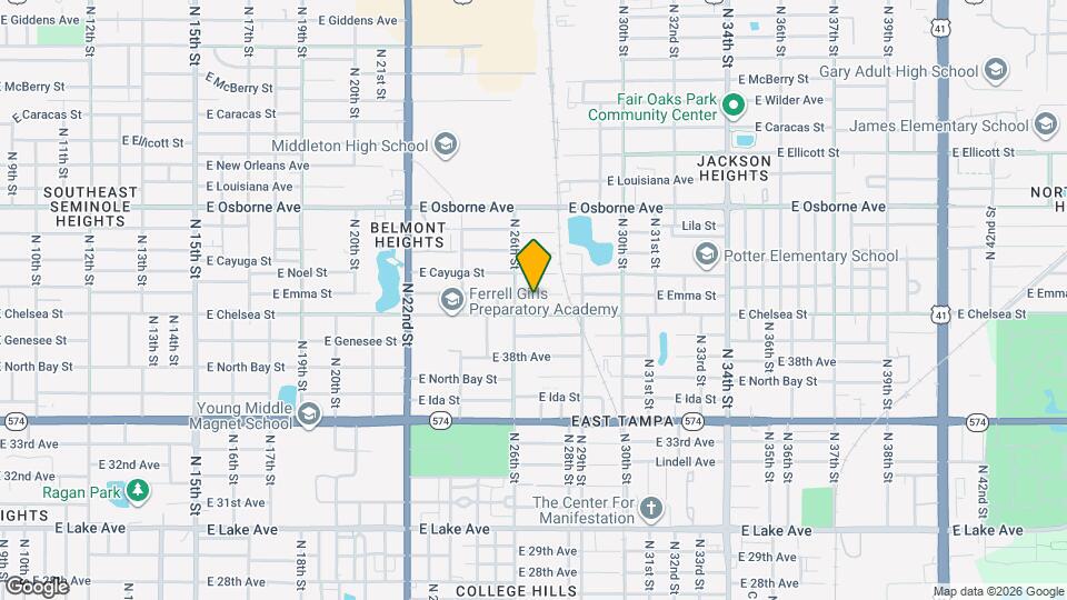 2609 E Emma St Map and Location Details