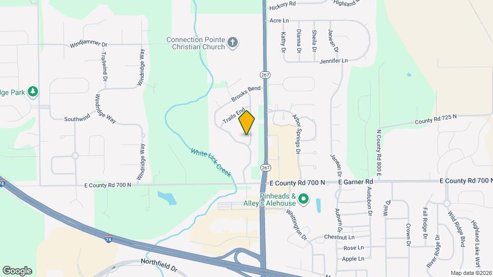 1562 Winding Creek Trail Mapa y Detalles de la Ubicación