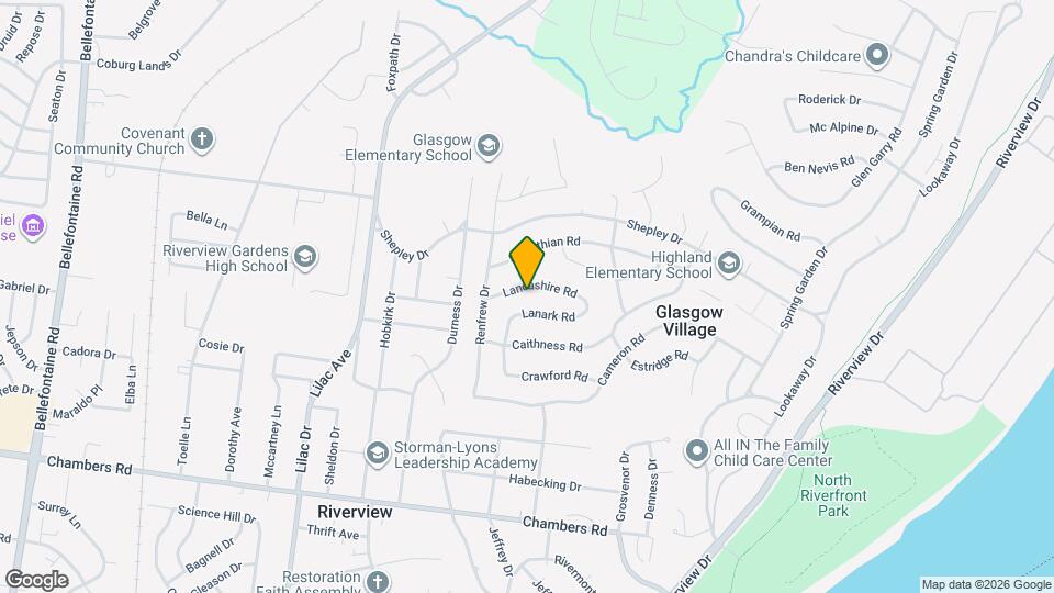 424 Lancashire Rd Map and Location Details