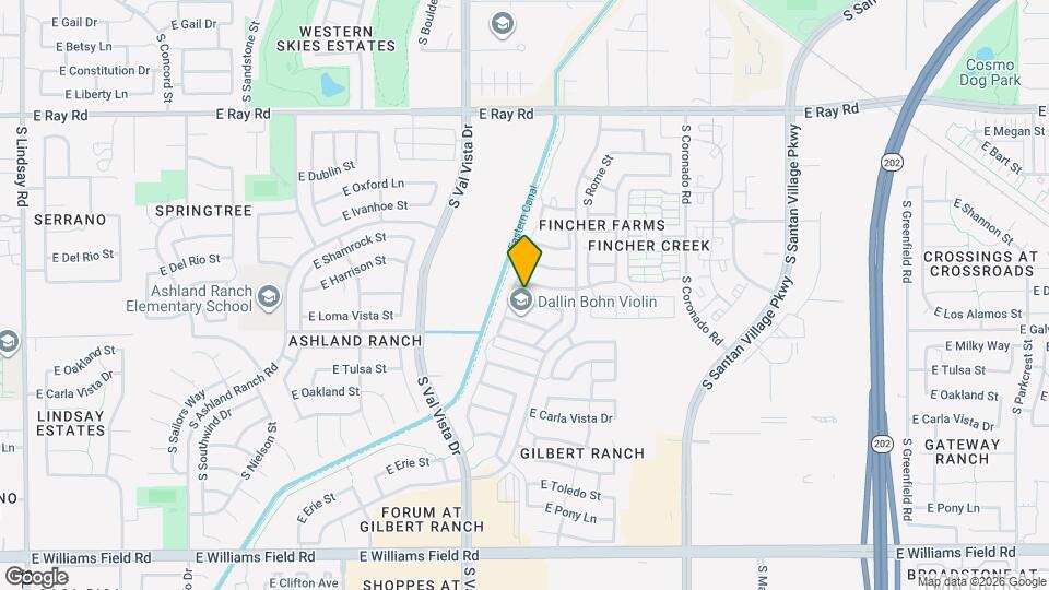 1704 E Los Alamos St Map and Location Details