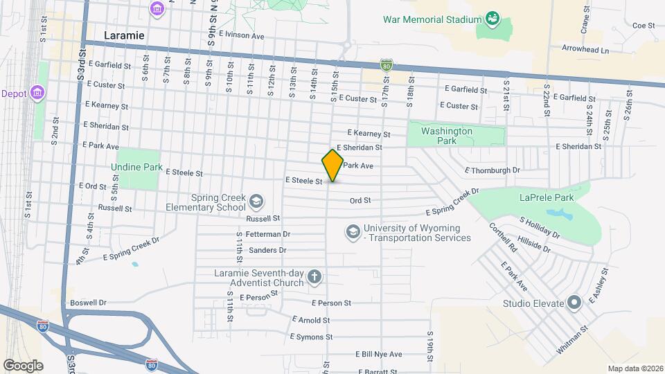 1502 E Steele St Map and Location Details