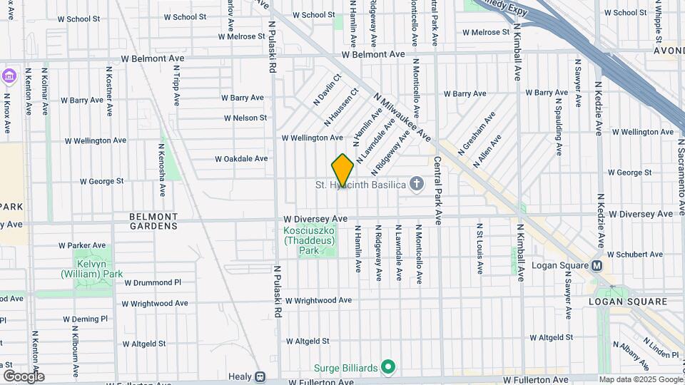 2841 N Avers Ave Map and Location Details