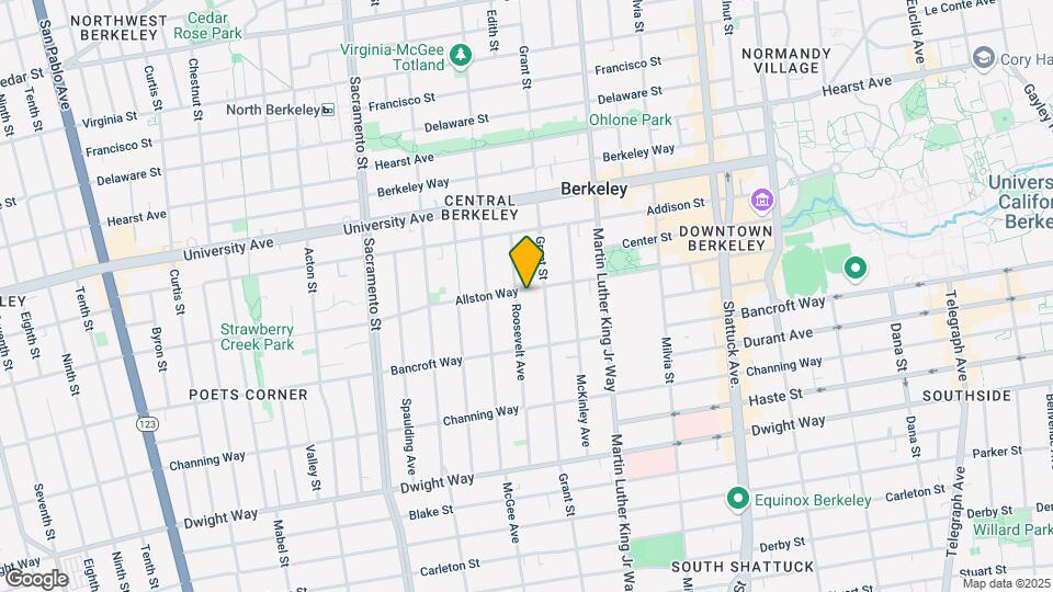 1734 Allston Way Mapa y Detalles de la Ubicación