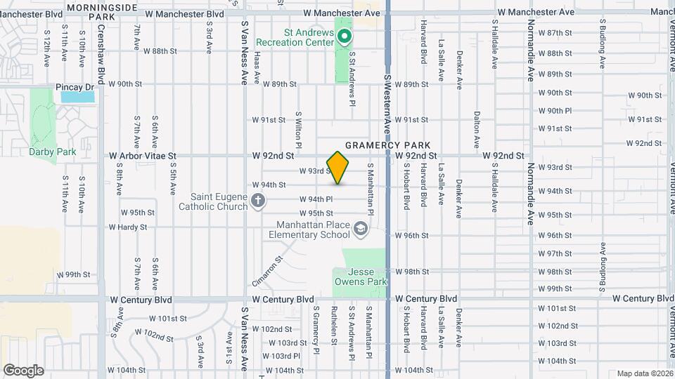 1916 W 94th St Map and Location Details