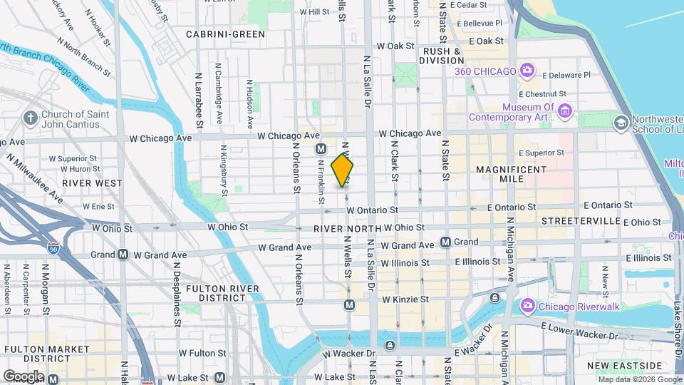 205 W Erie St Map and Location Details