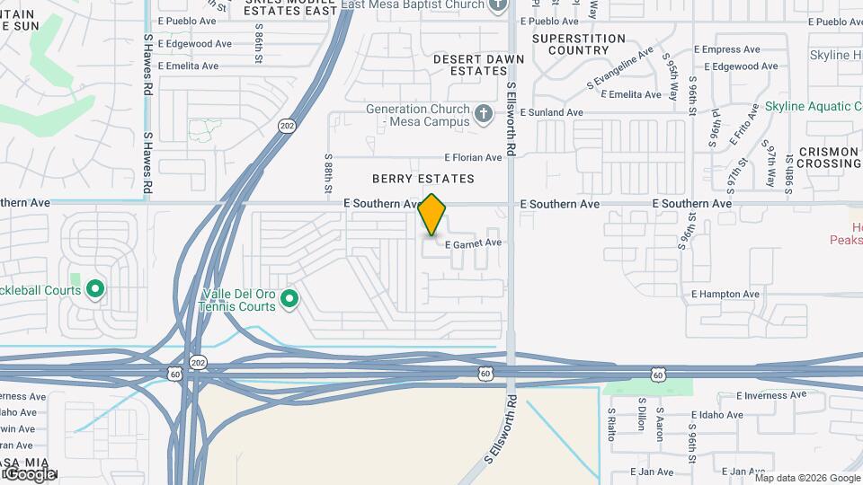 9021 E Garnet Ave Map and Location Details