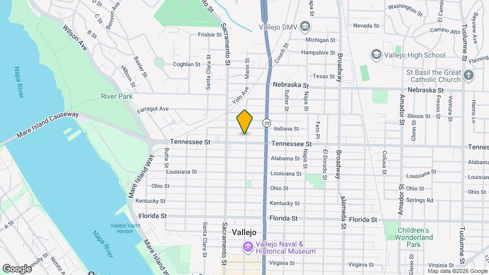 1513 Marin St Map and Location Details