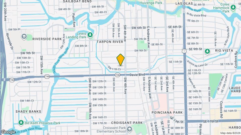 423 SW 11th Ct Map and Location Details