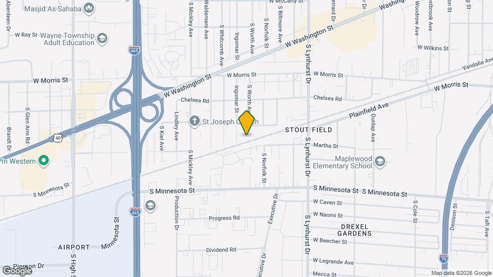 1466 S Worth Ave Map and Location Details