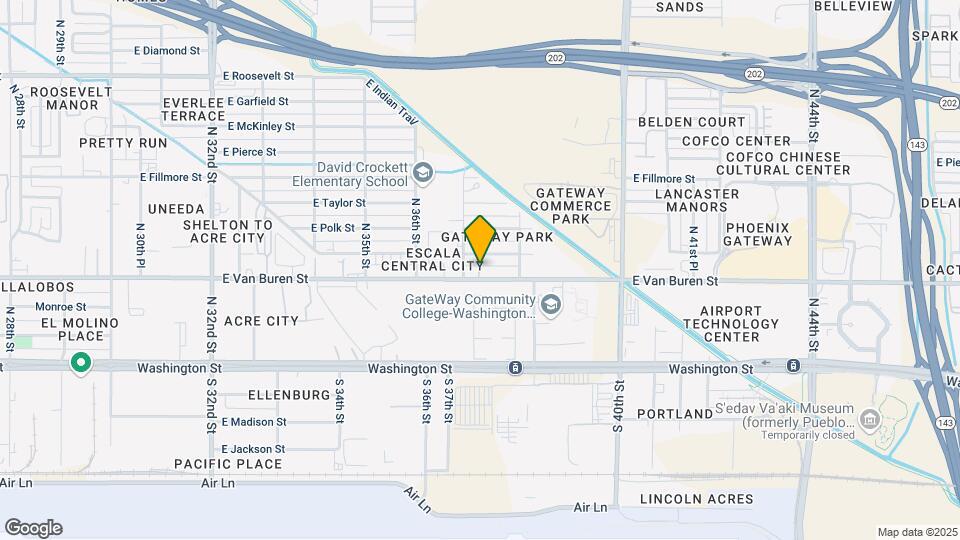 3706 E Van Buren St Mapa y Detalles de la Ubicación