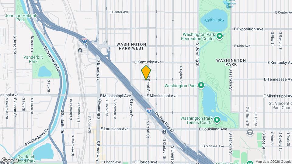 1017 S Pearl St Map and Location Details