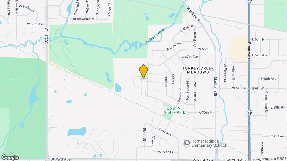 6885 Fillmore Dr Map and Location Details