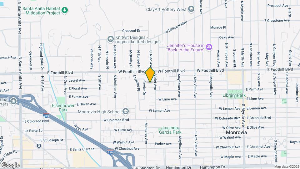 209 Violet Ave Map and Location Details