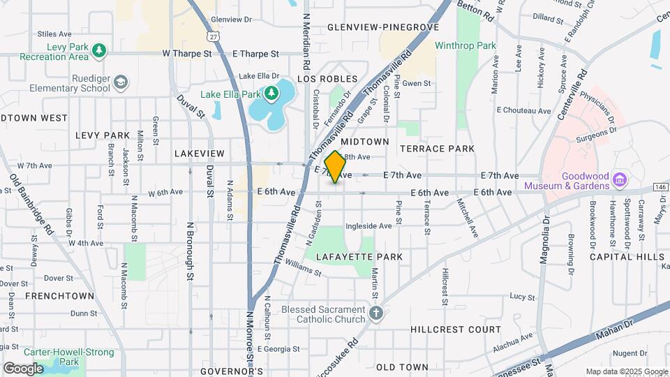 420 E 6th Ave Map and Location Details