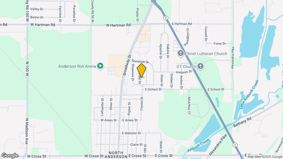 2608 Crystal St Map and Location Details