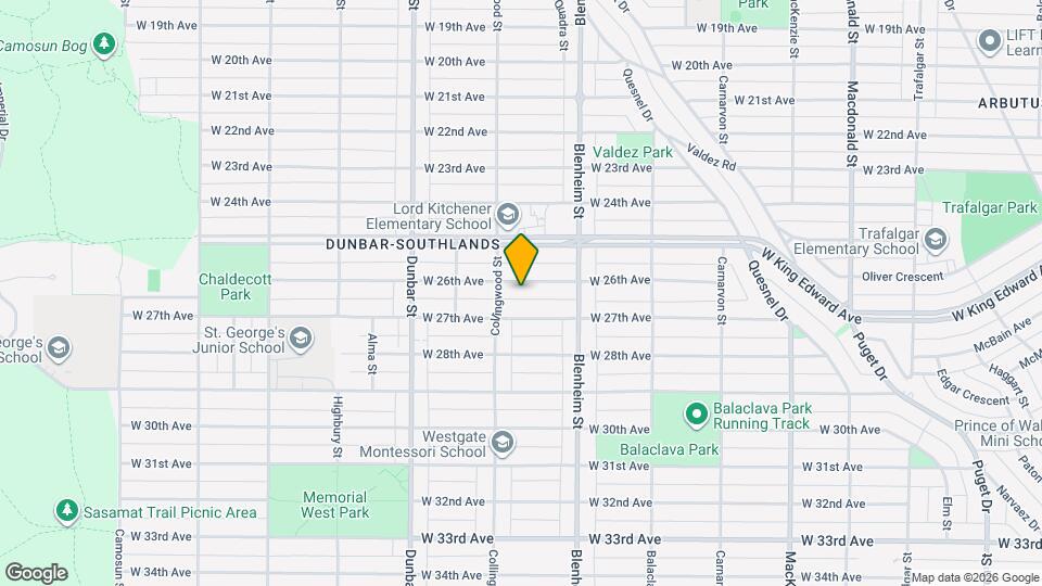 3440 W 26th Ave Map and Location Details