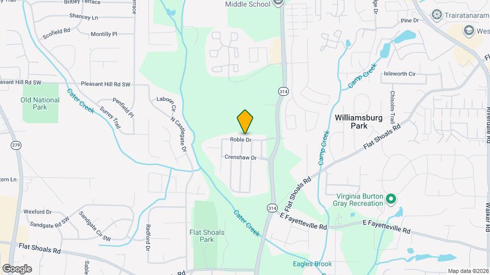 1821 Roble Dr Map and Location Details