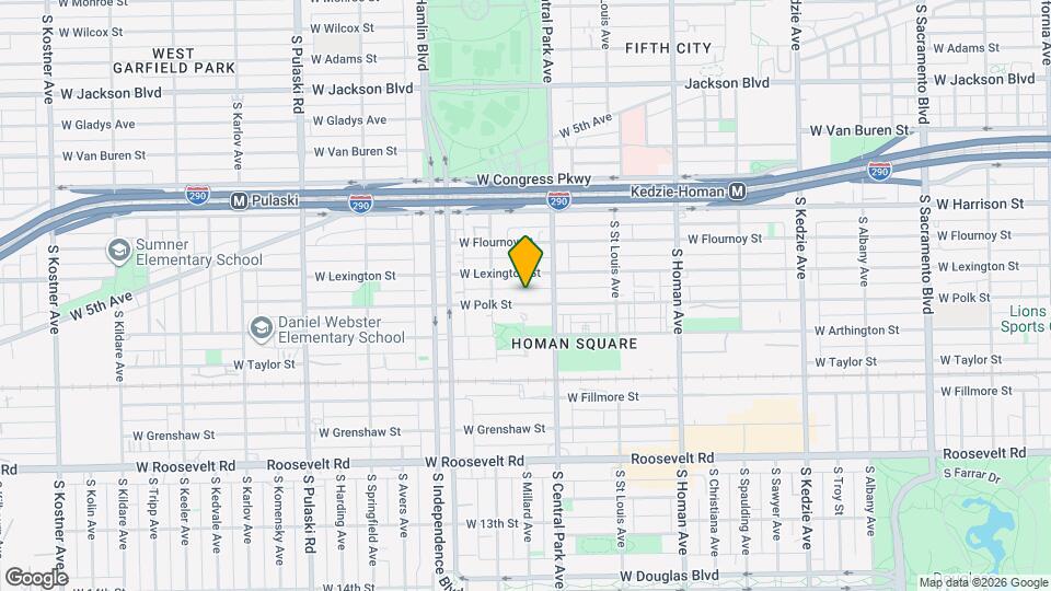 3626 W Polk St, Unit 3 Map and Location Details