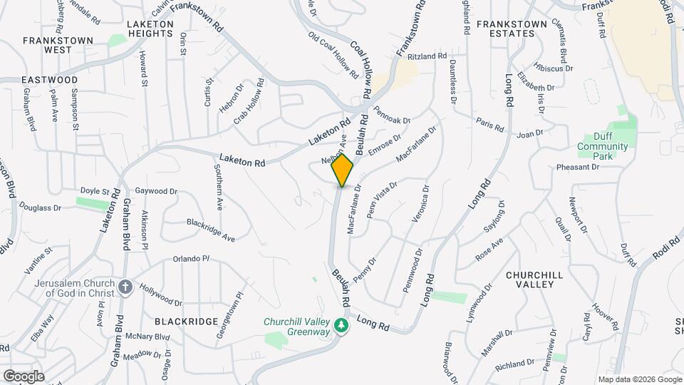 507 Beulah Rd Map and Location Details