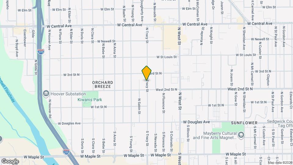 325 N Tracy St Map and Location Details