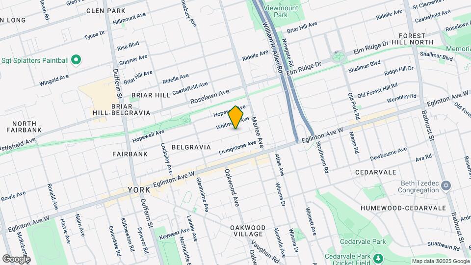 50 Belgravia Ave Map and Location Details